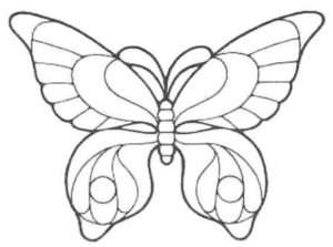 трафарет метелика