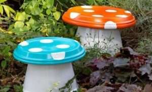 Фігурки грибів для дачі – вироби для саду своїми руками з дітьми