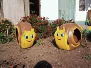 Вироби для саду своїми руками: королівський голуб з пластикових пляшок