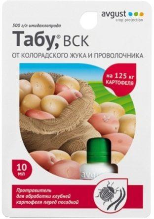 Препарат Табу від колорадського жука: опис та відгуки з фото