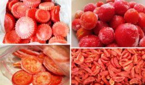 Способи заморозки помідор на зиму