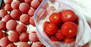 Помідори, заморожені цілком