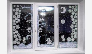 Як прикрасити вікна до Нового року